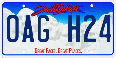 SD license plate 0AGH24