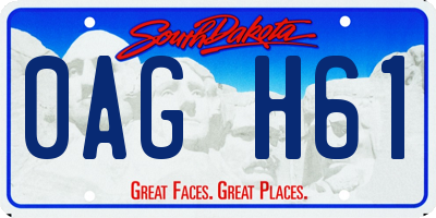 SD license plate 0AGH61