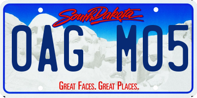 SD license plate 0AGM05