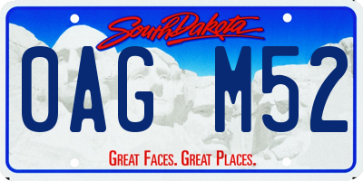 SD license plate 0AGM52