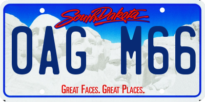 SD license plate 0AGM66