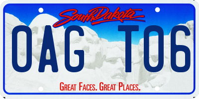 SD license plate 0AGT06