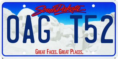 SD license plate 0AGT52