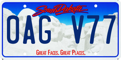 SD license plate 0AGV77