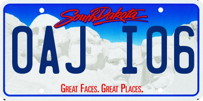 SD license plate 0AJI06