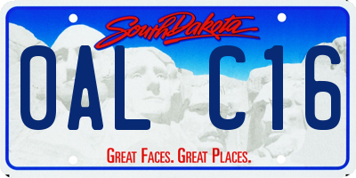 SD license plate 0ALC16