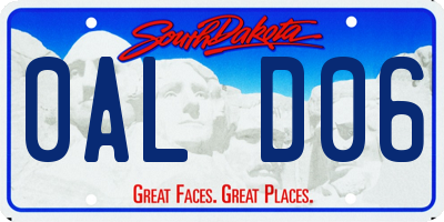 SD license plate 0ALD06