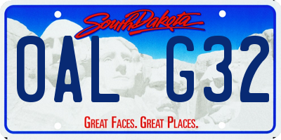 SD license plate 0ALG32