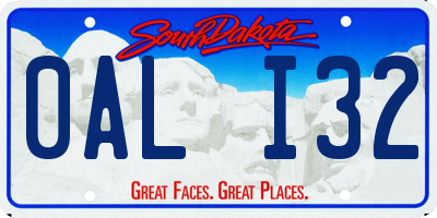 SD license plate 0ALI32