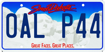 SD license plate 0ALP44