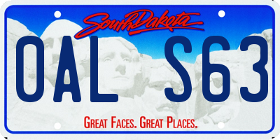 SD license plate 0ALS63