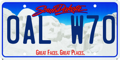 SD license plate 0ALW70