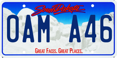 SD license plate 0AMA46