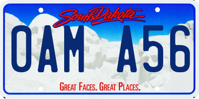 SD license plate 0AMA56