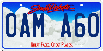 SD license plate 0AMA60