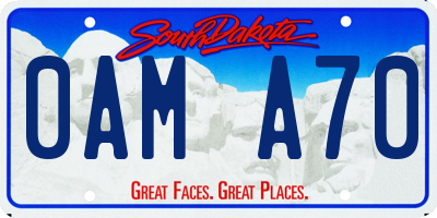 SD license plate 0AMA70