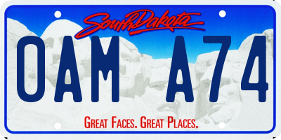 SD license plate 0AMA74