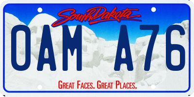 SD license plate 0AMA76