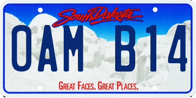 SD license plate 0AMB14