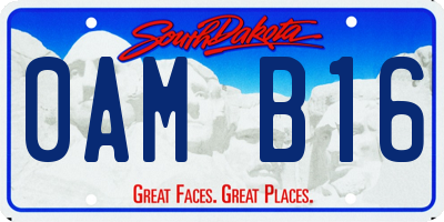 SD license plate 0AMB16