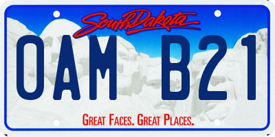 SD license plate 0AMB21