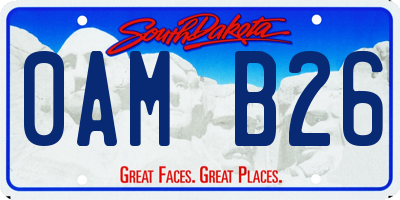 SD license plate 0AMB26