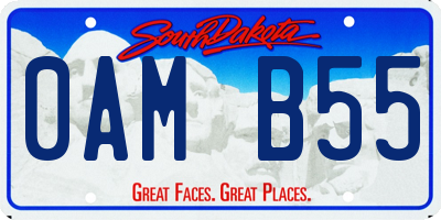 SD license plate 0AMB55