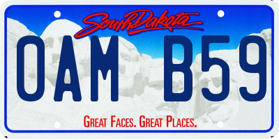 SD license plate 0AMB59