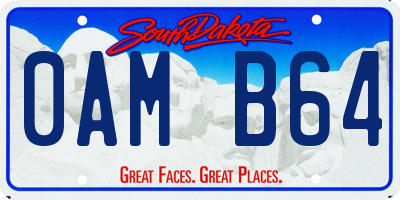 SD license plate 0AMB64