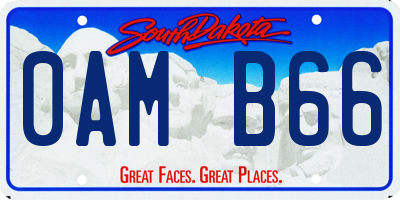 SD license plate 0AMB66