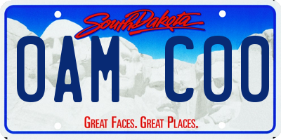 SD license plate 0AMC00