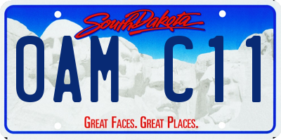SD license plate 0AMC11