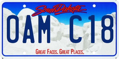 SD license plate 0AMC18