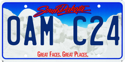 SD license plate 0AMC24