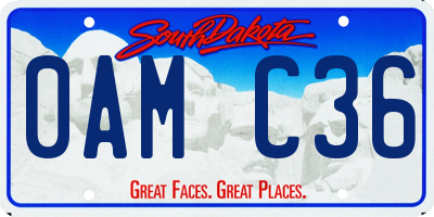 SD license plate 0AMC36