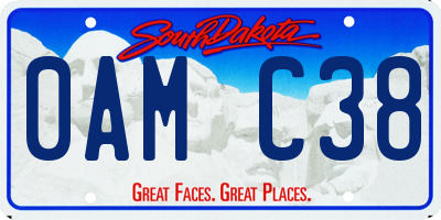 SD license plate 0AMC38