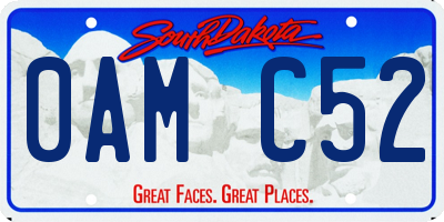 SD license plate 0AMC52