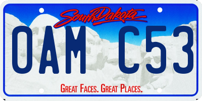 SD license plate 0AMC53