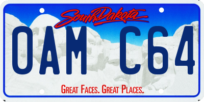 SD license plate 0AMC64