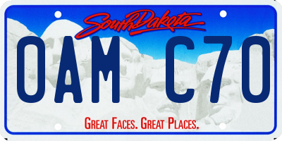 SD license plate 0AMC70