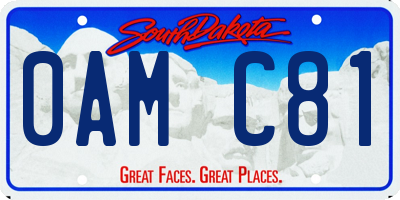 SD license plate 0AMC81