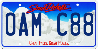 SD license plate 0AMC88