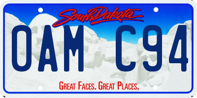 SD license plate 0AMC94