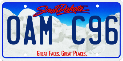 SD license plate 0AMC96