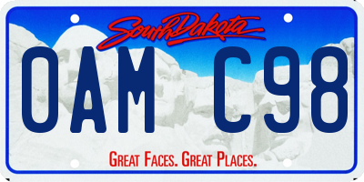 SD license plate 0AMC98