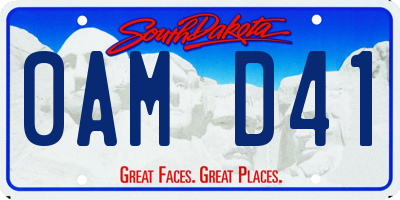 SD license plate 0AMD41