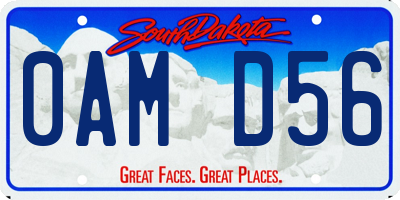 SD license plate 0AMD56