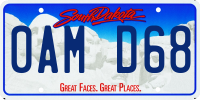 SD license plate 0AMD68