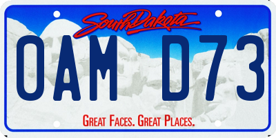 SD license plate 0AMD73
