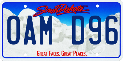 SD license plate 0AMD96